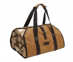 Multifunctional wood storage bag